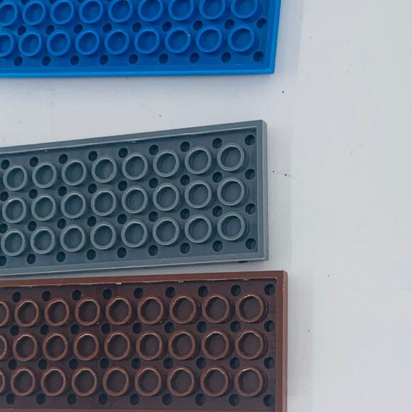 LEGO 4x10 Baseplate Brick Tile Bulk Multicolor Building Blocks Brown Gray Blue - Picture 3 of 6